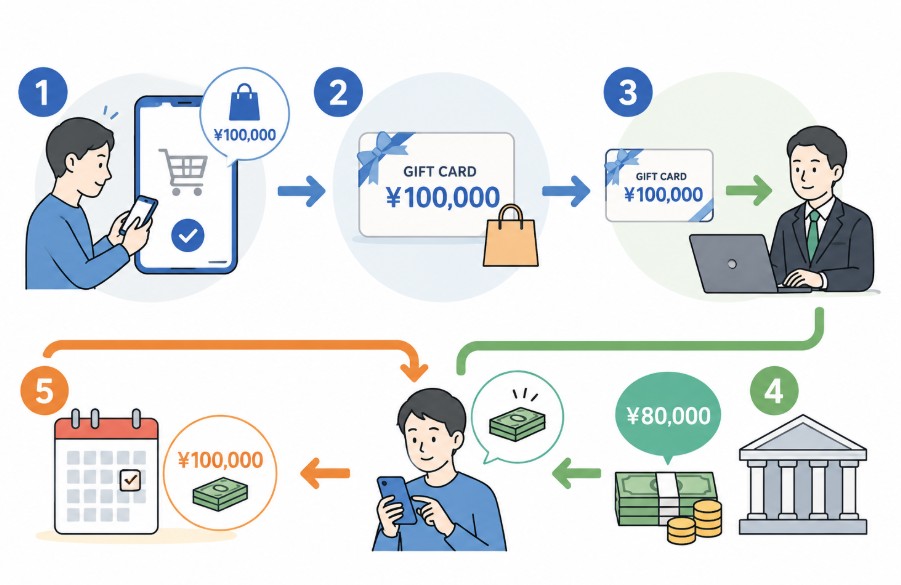 後払い現金化とは？仕組み